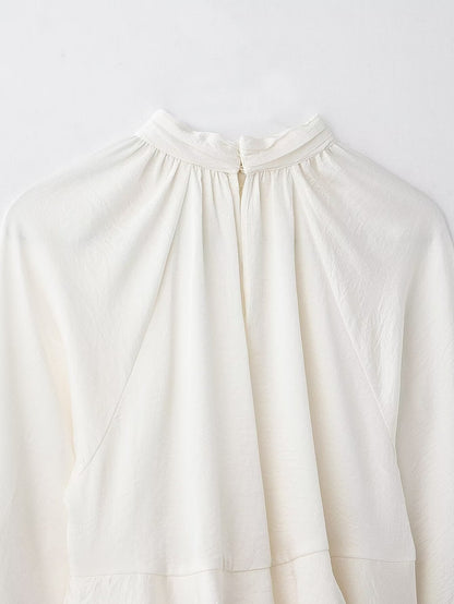 New Women's Classic Fashion Laminated Decoration Shirt
