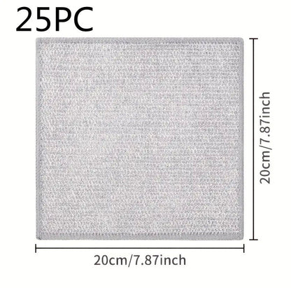 Double-sided Kitchen Oilproof Double-layer Cleaning Scouring Pad