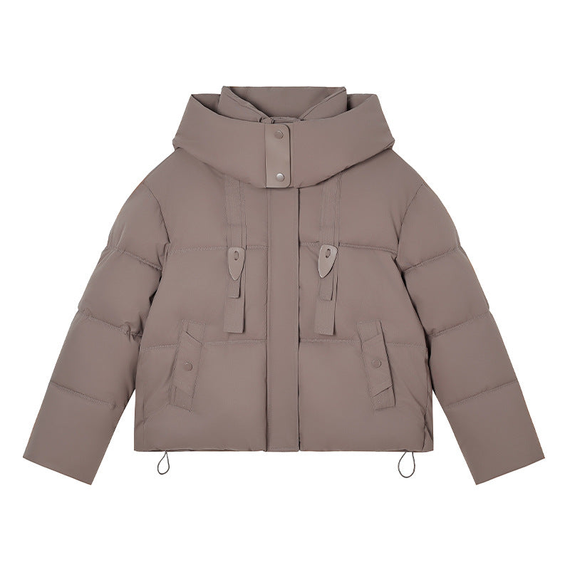 Short Down Jacket Women's Hooded Warm Jacket