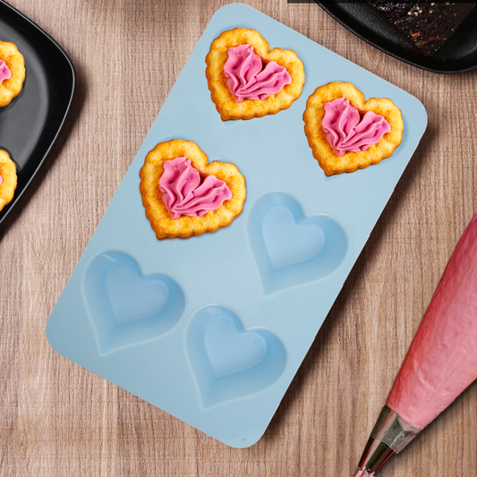 Zing Pastel Blue Heart Shape Cake Mould