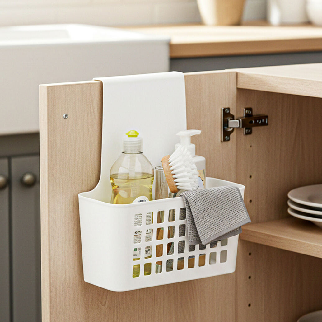White Small Hangable Organiser Basket | Temel