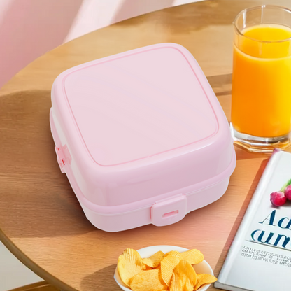Pink 4 Section Lunch Box | Grub Tub