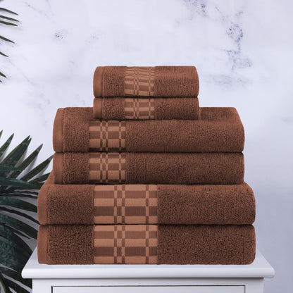 Superior100% Ultra Soft Cotton 6 Piece Towel Set, 550 GSM, Soft Highly-Absorbent Plush Quick Dry, Medium Weight Bathroom Accessories