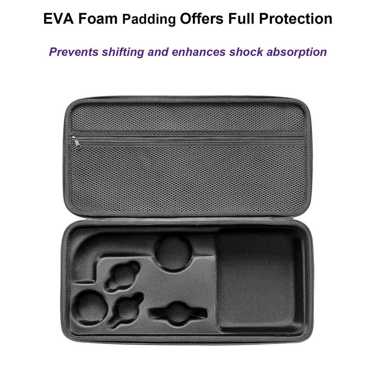 EUGOOCX Hard Travel Case Compatible with Dyson Hair Dryer HD17 HD18, EVA Carrying Storage Bag for Supersonic R Hairdryer and Accessories