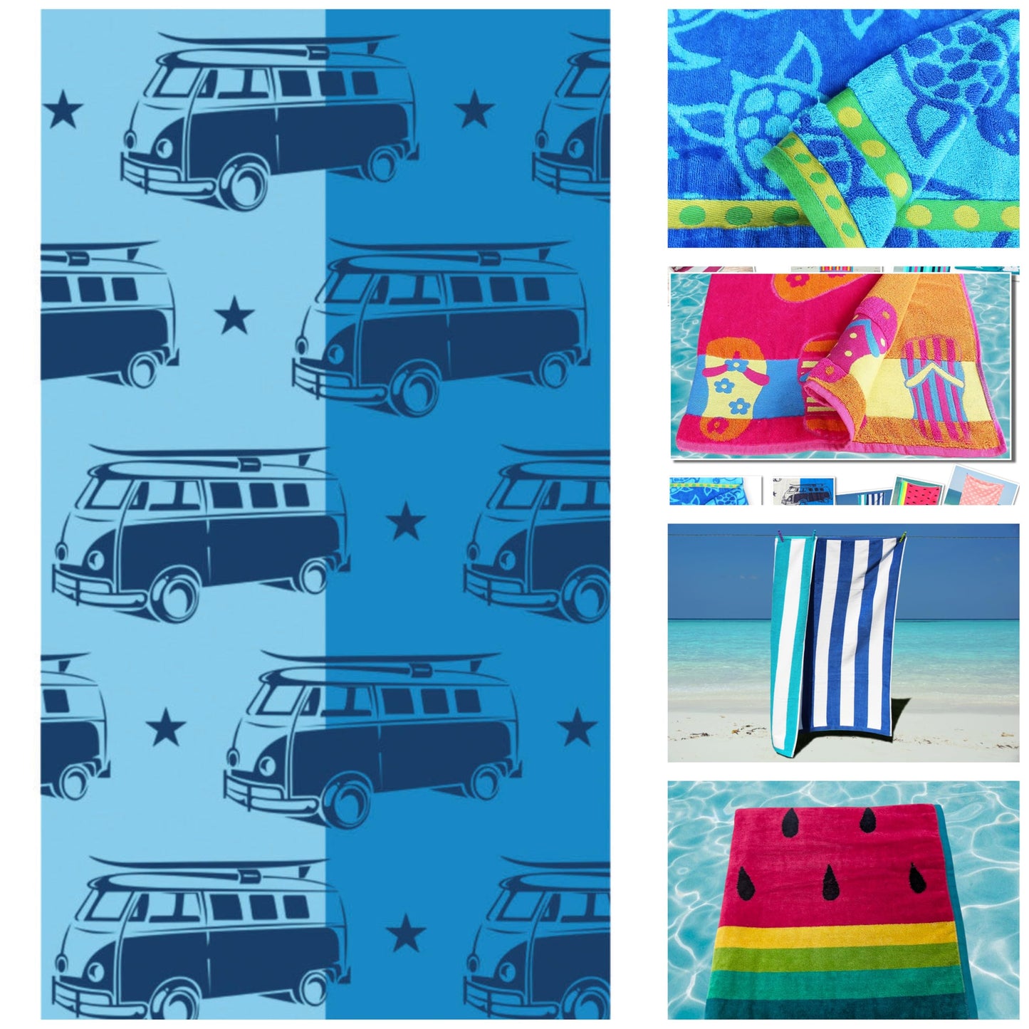 Beach Towels Large for Adults Large Size for sun lounger towel Soft velour cotton with quick dry terry fabric reverse Couple beach towel sets mix &