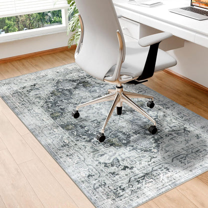 Homcomodar Office Chair Mat for Hardwood Floor 90x120cm, Computer Desk Chair Mat for Hard Floor