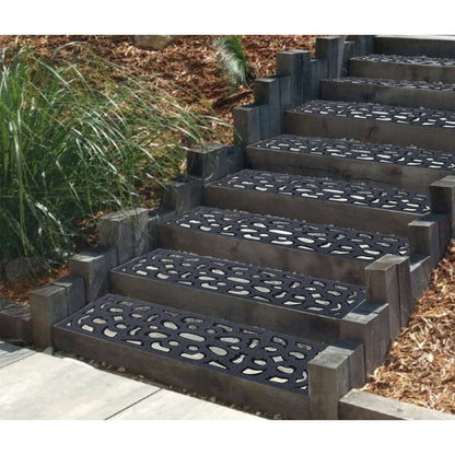 Nicoman Narrow Doormat Victorian Style Door Mat Barrier Eco-Friendly Absorbent Heavy Duty Dirt Scraper Drainage For Outdoor Garden Pool Garage