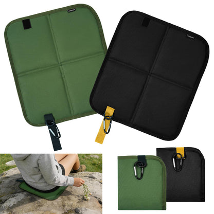 HOTUT Outdoor World Folding Sit Mat, 2 Pcs Camping Seat Mat, Waterproof, Moisture-Resistant, Compact Foldable Cushion, Portable Sitting Cushion