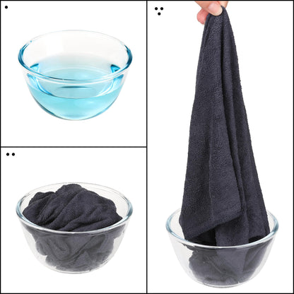 Uxcell Absorbent Microfiber Hand Towels Set for Kitchen Quick Drying