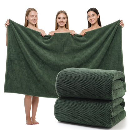 REDKISS 2-Pack Extra Large Bath Towels-100x200CM Microfibre Towel for Adult