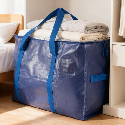 Meetall Extra Large Moving Bags with Zippers - 27x14x15 Inch Heavy Duty Storage Totes