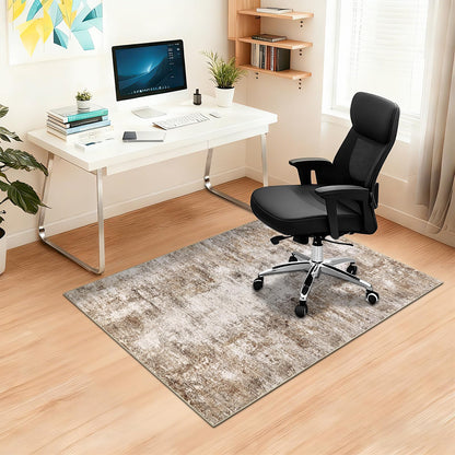 Capslpad Office Chair Mats for Hardwood Floor 90x120cm Non-Slip Modern Abstract Home Multi Purpose Chair Mat Low Pile Floor Protectors Computer Chair