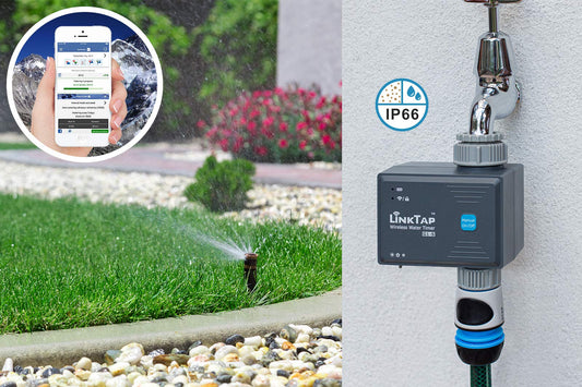 LinkTap G1S Wireless Water Timer (Gateway Not Included), Smart Irrigation Controller for Lawns & Gardens, Easy Install, Weather Aware, Greater Range