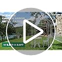 SCENDOR 106.7"L x 81.5"H x 81.5"W Garden Arch Birdcage Shape Metal Gazebo Pergola Pavilion, Arbour Rose Trellis Metal Durable Iron Ues for Outdoor Climbing Plants Wedding Arches Ceremony