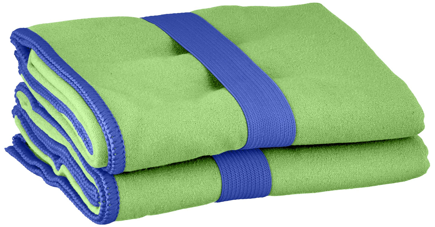 Playshoes Unisex Multifunctional Towel, Microfibre Bath Towel Portable Blanket, Green, 40 x 80 cm