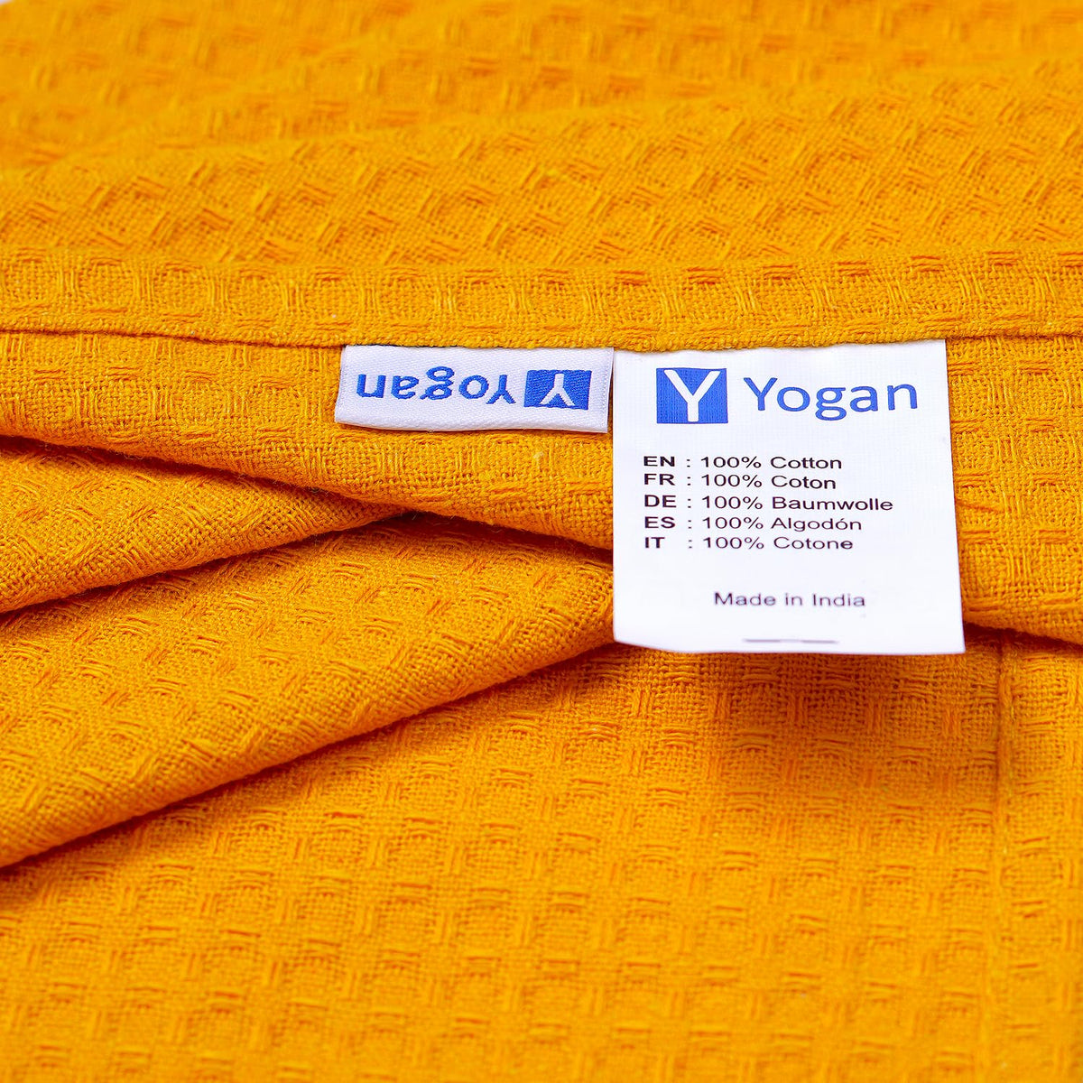 YOGAN Tea Towels/Kitchen Towels Pack of 5 | 100% Cotton | 50x70cm | Waffle Weave | Super Soft | Super Absorbent | Lint Free (Multicoloured)