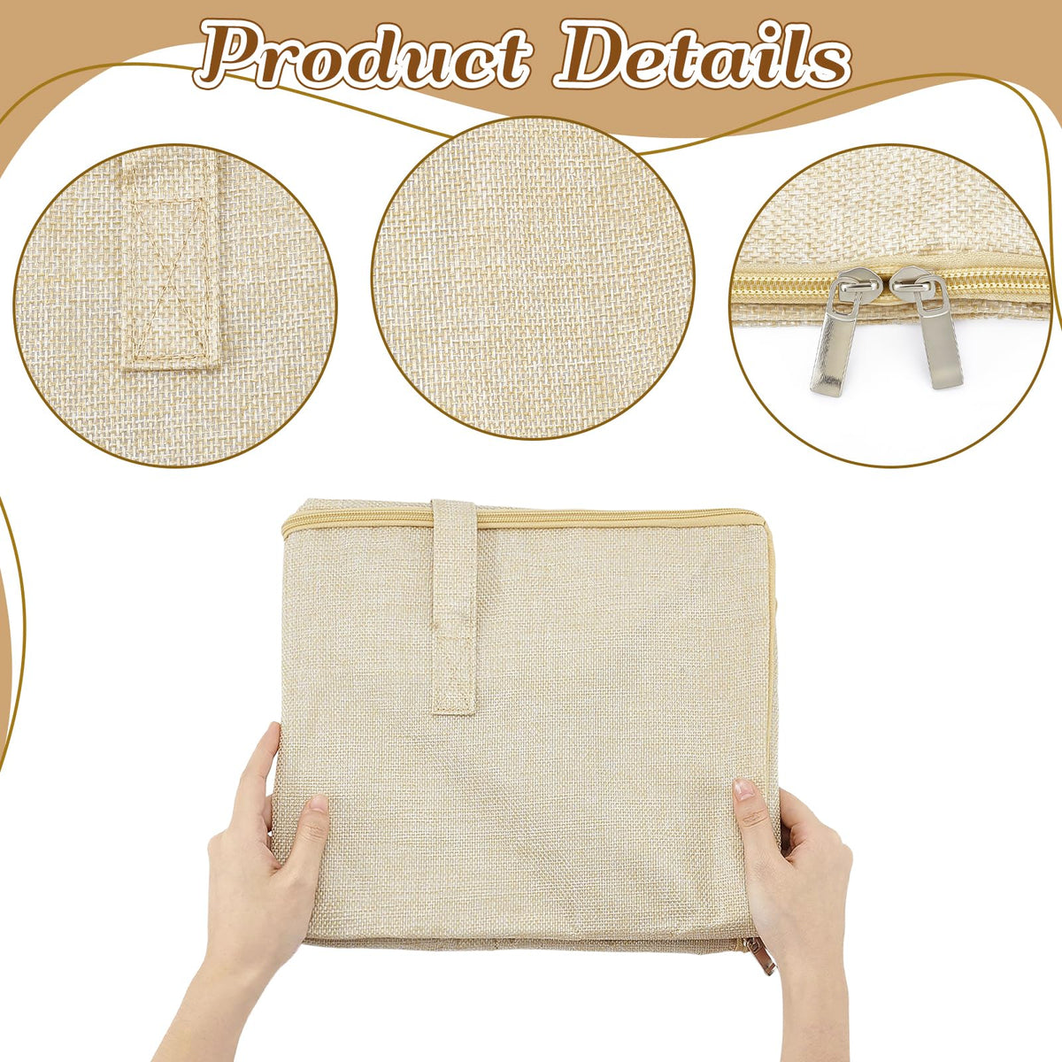 TWINKLEMON 4 Pcs Large Clothes Storage Bags with Zipper and Handles