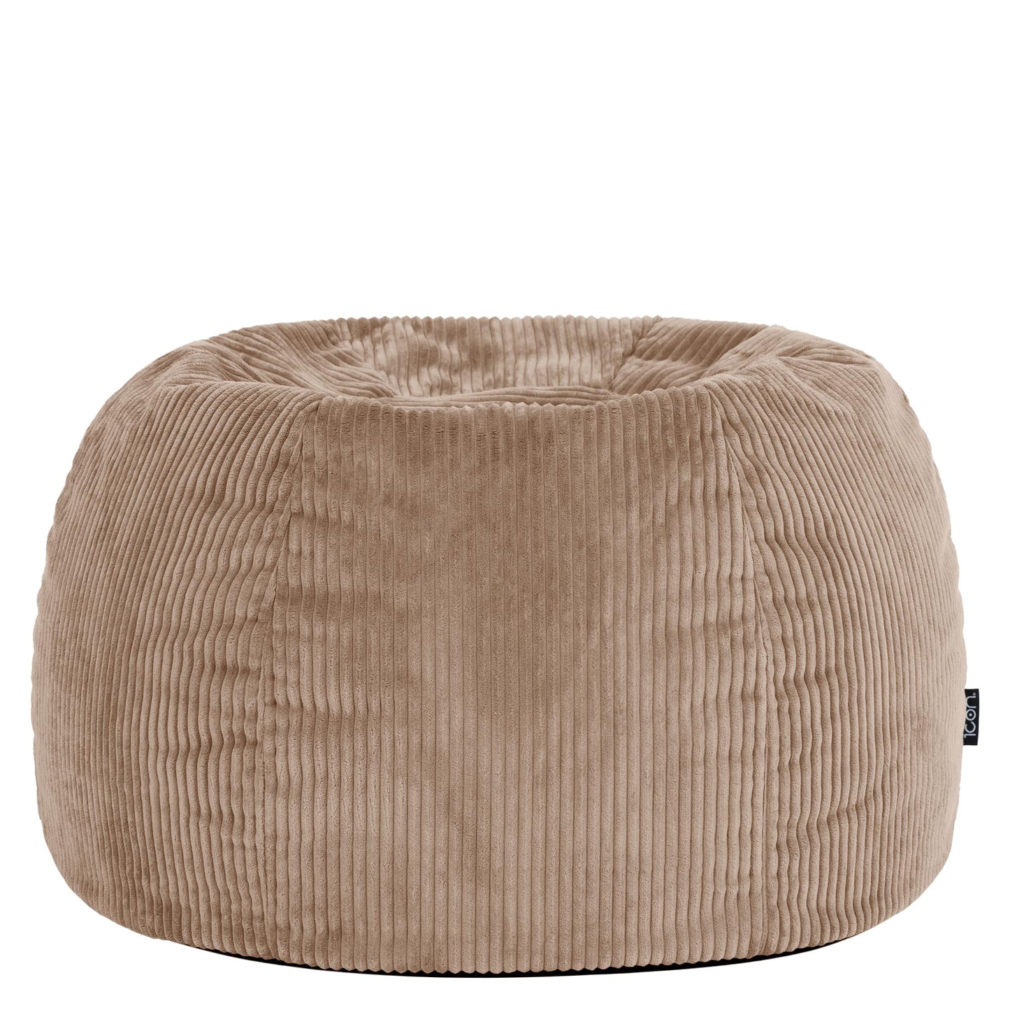 icon Kingston Cord Bean Bag with Filling Included, Set of 2, Brown