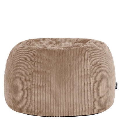 icon Kingston Cord Bean Bag with Filling Included, Set of 2, Brown