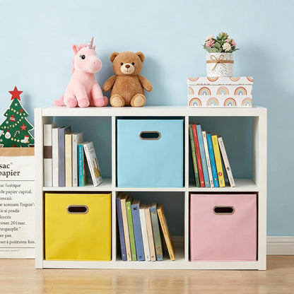 LUKDNEEY 3PCS Cube Storage Boxes, Foldable Fabric Storage Cubes