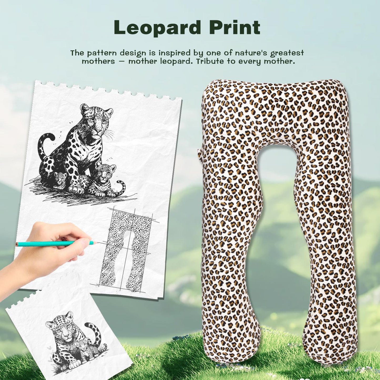 Chilling Home Pregnancy Pillow, 55 inches Maternity Pillow for Pregnant Women, U Shaped Full Body Pillow Pregnancy Pillows for Sleeping with Washable