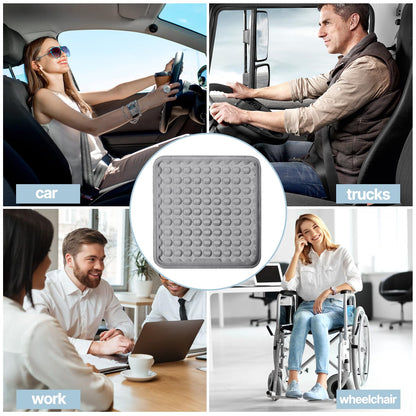 Gel Seat Cushion,office chair Light and thin in summer Breathable Seat Cushion Cool Gel Cushion Honeycomb Design，with Relieving Back coccyx Pain