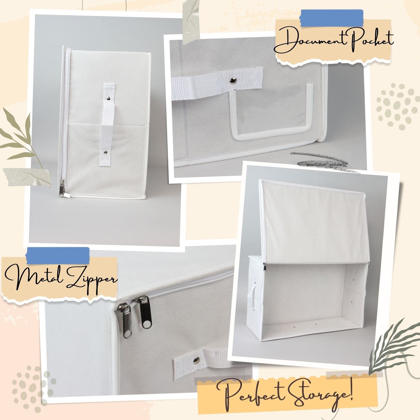 Hoesh UK - White Medium Wedding Dress Box With Lid & Acid Free Tissue - Bridal Gown Storage, Under Bed Clothes Organizer.