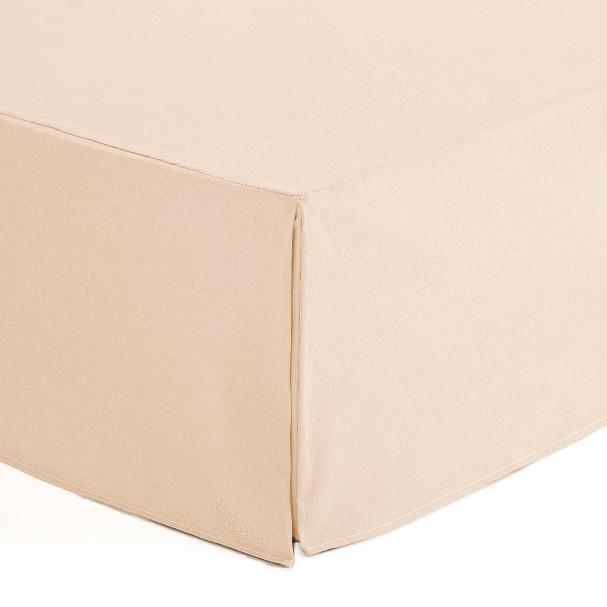 Box Spring Bed Cover 200 x 190/200 cm, Bed Base, 200 cm, Natural Colour