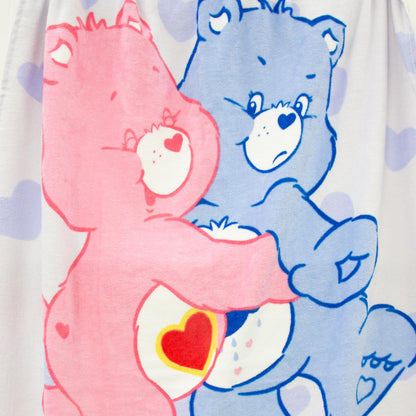 Character World Care Bears Officially Licenced Kids Towel | Super Soft Feel | Besties Design Featuring Cheer and Grumpy Bear | Perfect The Home, Bath