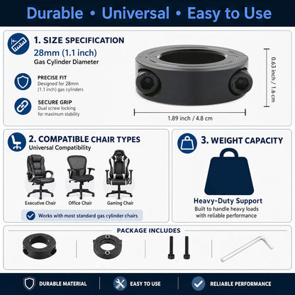Vagocom 2Pcs Fix Clamps for Sinking Office Chair,Sinking Office Chair Saver for Stop Sinking,Gas Lift Cylinder Stoppers