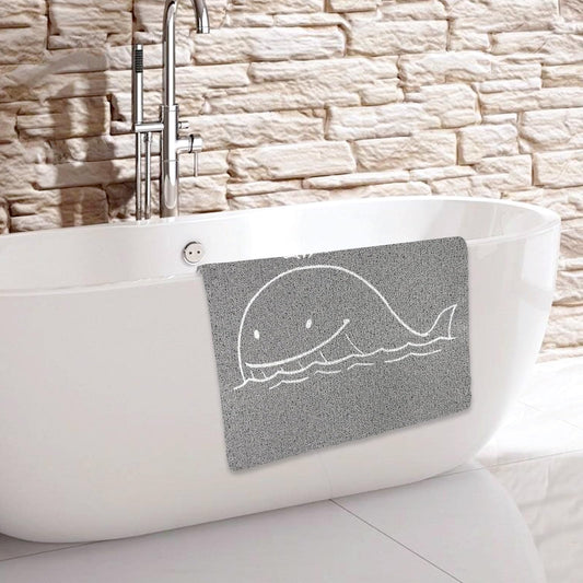 Loofah Shower Mat 60x80 cm, Bath Mat Non Slip, Shower Mats Non Slip Anti Mould, Bath Mats for Inside Shower, Soft PVC Bath Mat for Elderly, Quick Dry