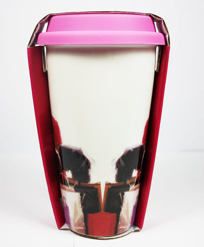 'A Girl's Life' Double Walled Insulation With Silicon Travel Mug