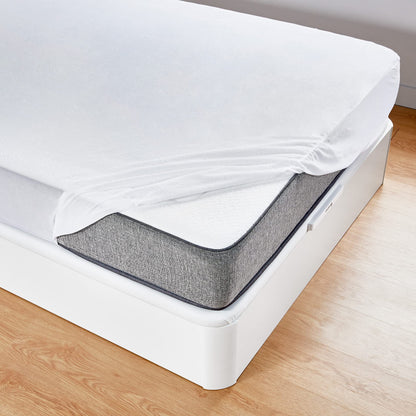 Pikolin Home PP05 Waterproof and Breathable Terry Mattress Protector 100% Cotton, white, 180 x 190/200 cm