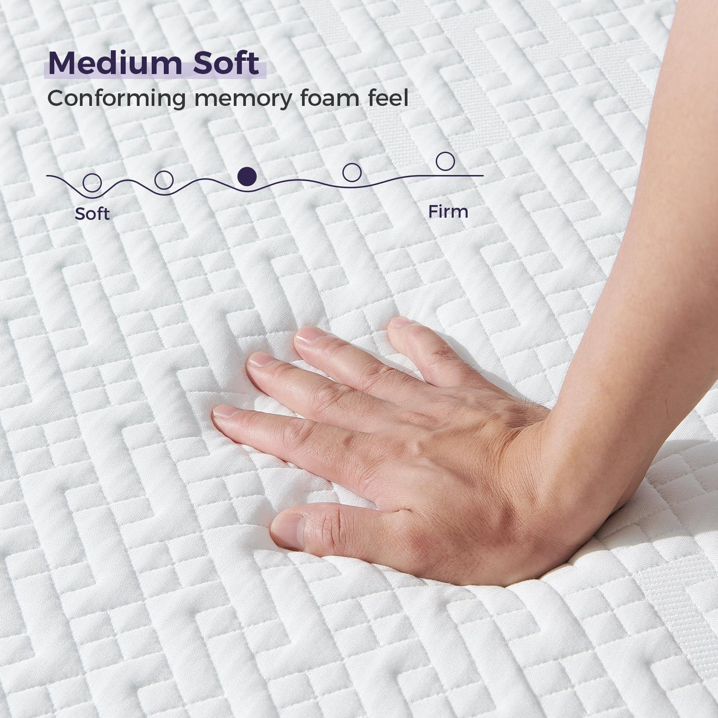 Resspry Single Mattress, 22CM Gel Memory Foam Mattress with Breathable Cover, Sleep Cooler and Skin Friendly, Dual Layers Support for Pressure Relief