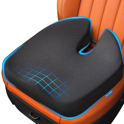 Niceeday Car Seat Cushion for Long Drives – Memory Foam Seat Pad for Lower Back, Height Booster & Posture Support, Universal Cushion for Car, Truck