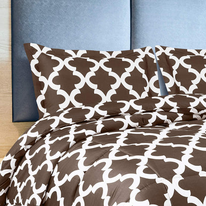 ComfyWell Super King Duvet - Printed Comforter Bedspreads, Coverlets & Sets, 2 Pillowcases Warm and Anti Allergy All Season Coverless Duvet, Throws