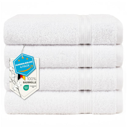Hammetex Bathrobe 100% Cotton Unisex for Men and Women Quality 400 g/m² Quality Soft Absorbent Terry Towelling Bathrobe for Couples with Pockets