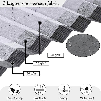 YUETOGUO Underbed Storage Bags Foldable 3Pcs Large Under Bed Storage Box with 6 pcs Large Clothes Storage Bag,Under Bed Storage Bag with Reinforced