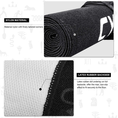 CyeeLife Dart Mat Length 295cm,Width 65cm with Carry bag and Start Lines and Colorful Printing for Steel and Soft Tip Darts Games
