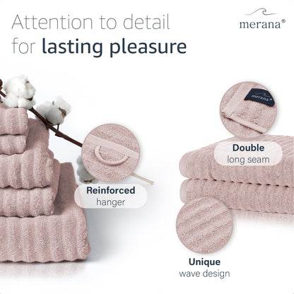 Merana OSLO towel set | quick-drying, soft & lint-free | terry luxury quality | 100% cotton terrycloth | OEKO-TEX | 590 GSM