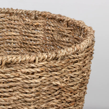 Woodluv Round Seagrass Waste Paper Bin (E01-120)