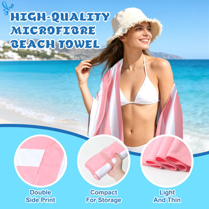 Anavasi Microfibre Beach Towels for Adults, 1 Pack 180 x 90cm 100% Recycled