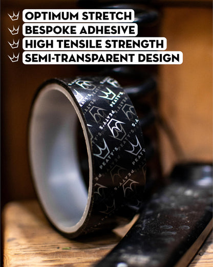 Peaty's Tubeless Wheel Conversion Kit - XC & Trail - 25mm Tape / 42mm Valves / 2x 120ml Holeshot Biofibre Sealant Pouch,Black