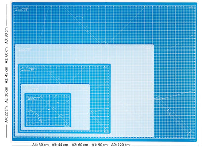 Elan A0 Cutting Mat Blue, 5-Ply Hobby Board for Crafts 120X90 CM, Extra Large Self Healing Cutting Mat A0, Extra Large Craft Board Blue