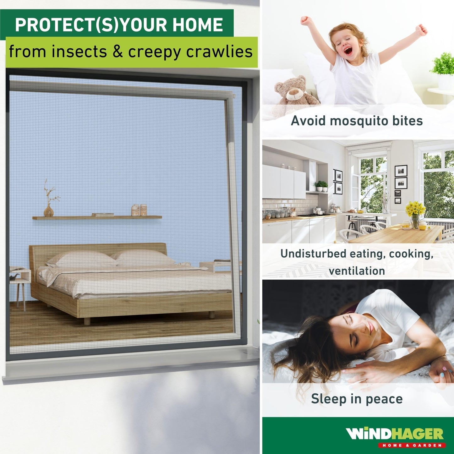 Windhager Insect Protection Plus Stretchers Window