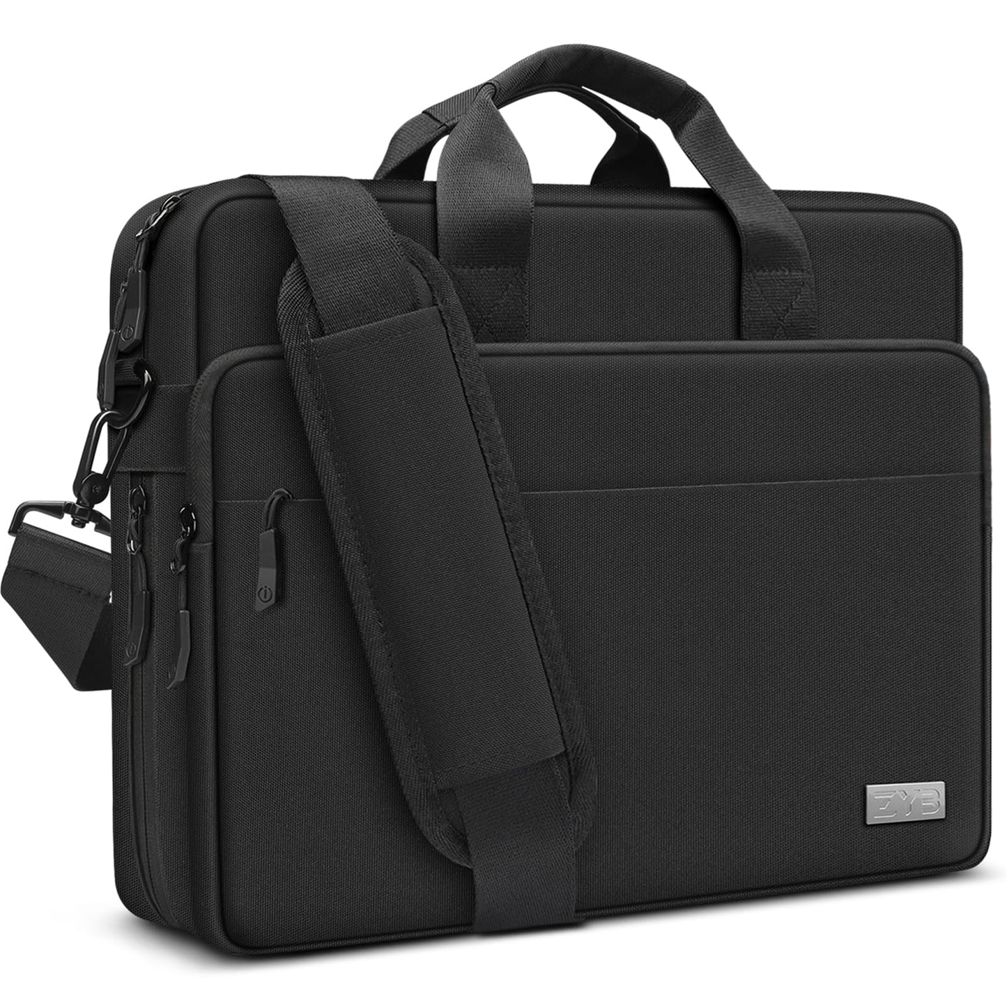 ZYB Expandable Waterproof Laptop Bag 15.6 16 Inch Laptop Case for 15.6 16 Inch Notebook MacBook Pro Lenovo HP ASUS Acer Samsung MSI etc with Shoulder