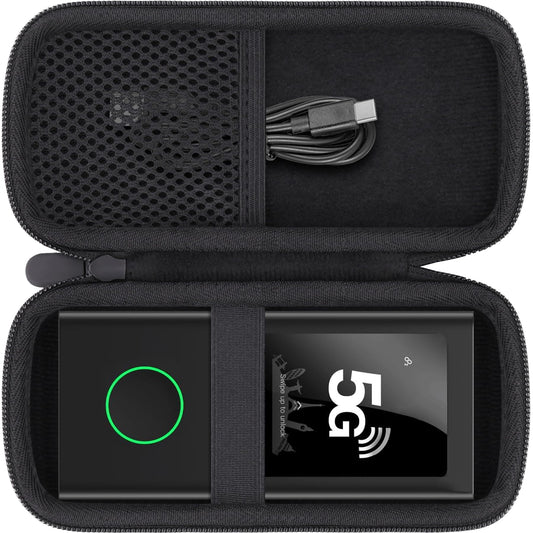 Aenllosi for GlocalMe Numen Air Portable WiFi Hotspot 5G Hard Travel Protective Storage Case, Black (Case Only)