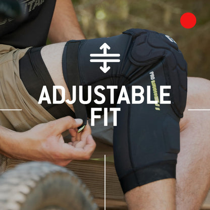 G-Form Pro-Rugged 2 MTB Knee Guards - Mountain Bike Knee Pads for Men & Women - Black, Adult Medium