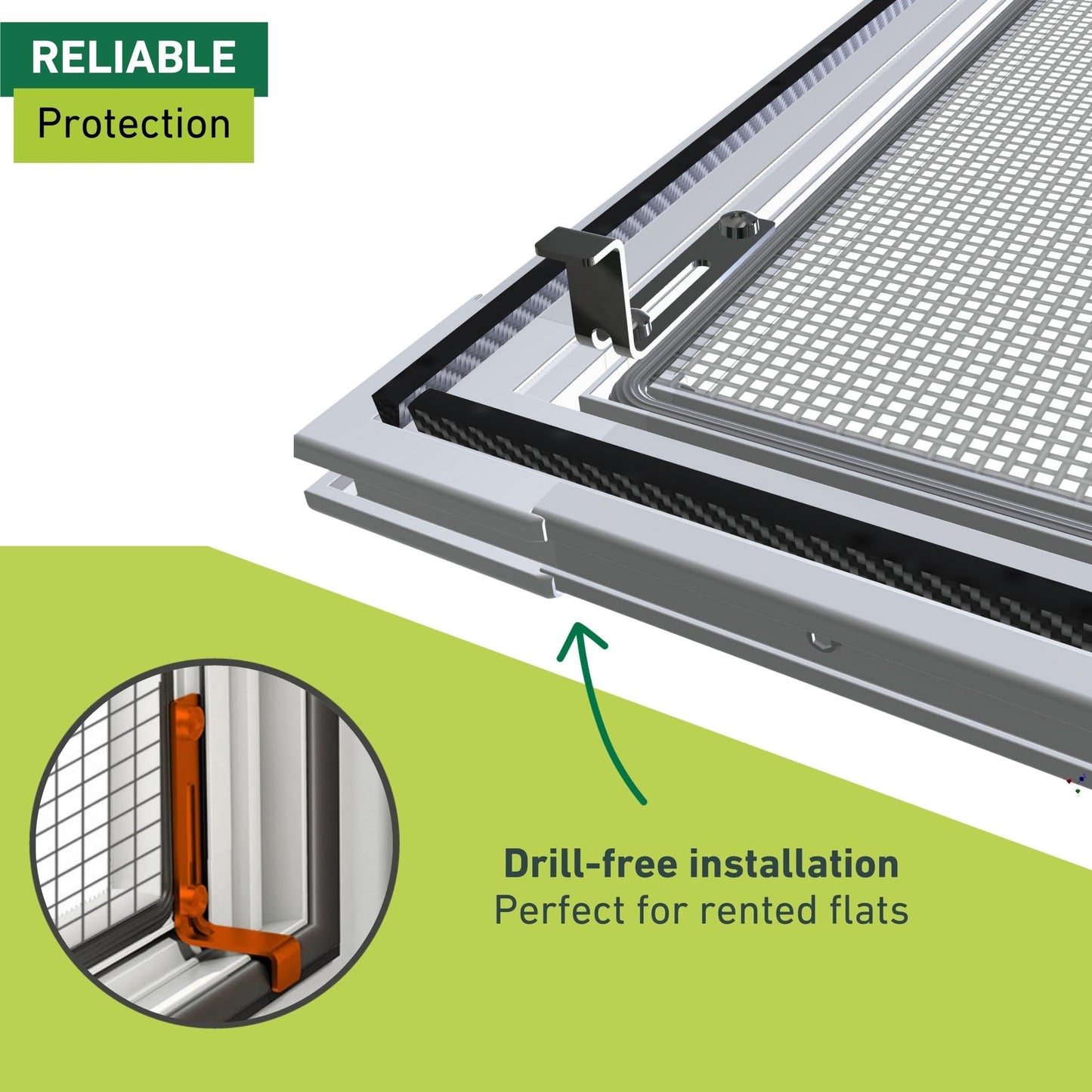 Windhager Insect Protection Plus Stretchers Window