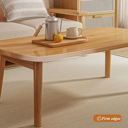 CUEYU Portable Folding Coffee Table Rectangle Small, Floor Sitting Low Table Small Space Minimalist Japanese Tatami Room, for Bedroom, Living room